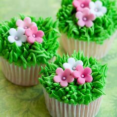 flower cupcakes