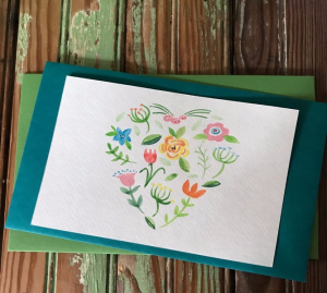 Water Color Envelope