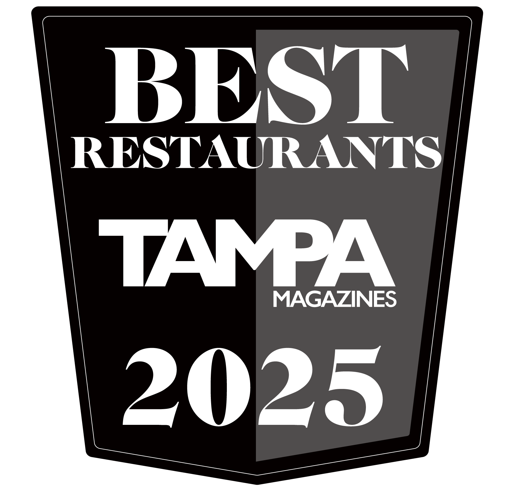 Tampa Magazine Best Restaurant Badge